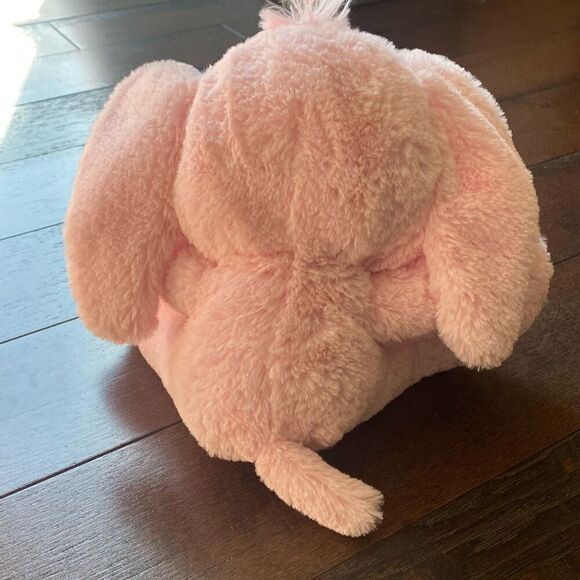 Aurora baby pink plush elephant stuffed animal 9 inches - Picture 3 of 7